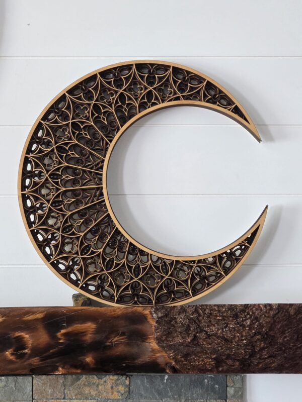 Wooden Multi Layer Half Moon